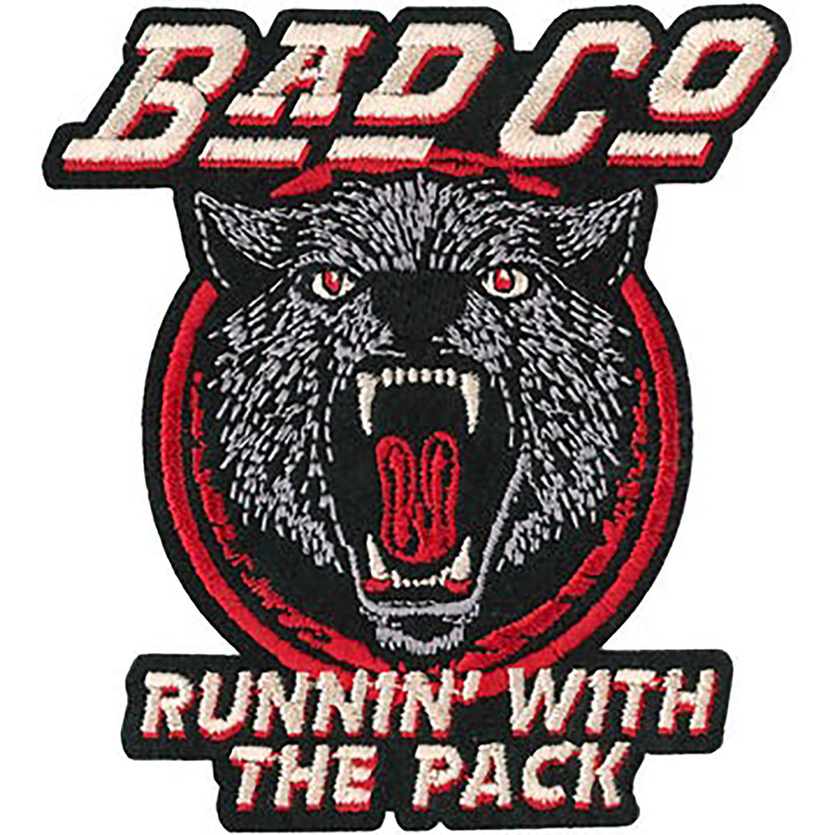 Bad Company Runnin' With The Pack Embroidered Patch Front