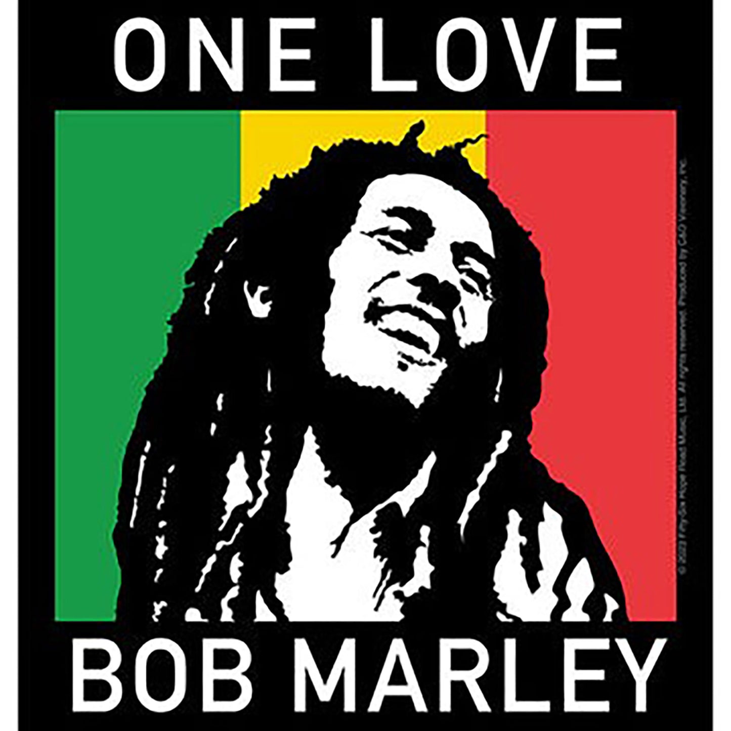 Bob Marley One Love Sticker Front