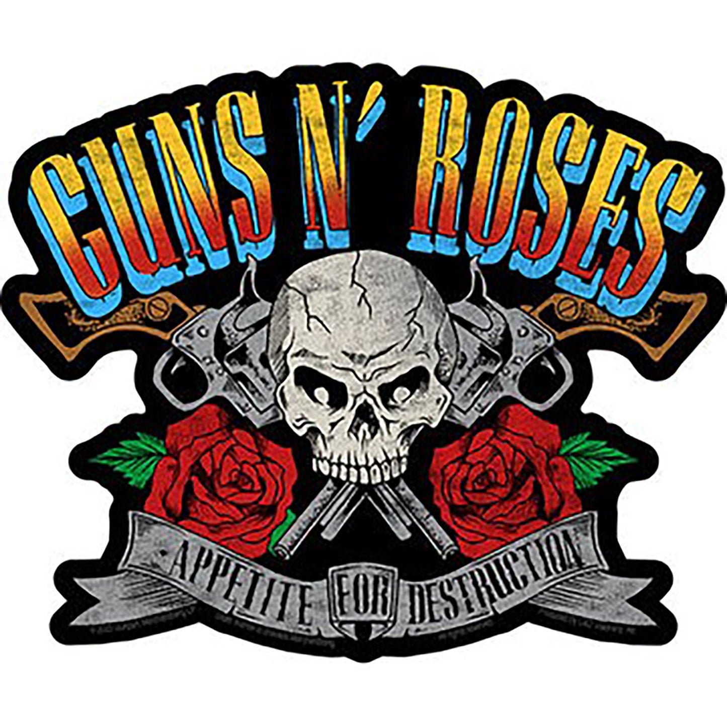 Guns N Roses Appetite For Destruction Sticker Front