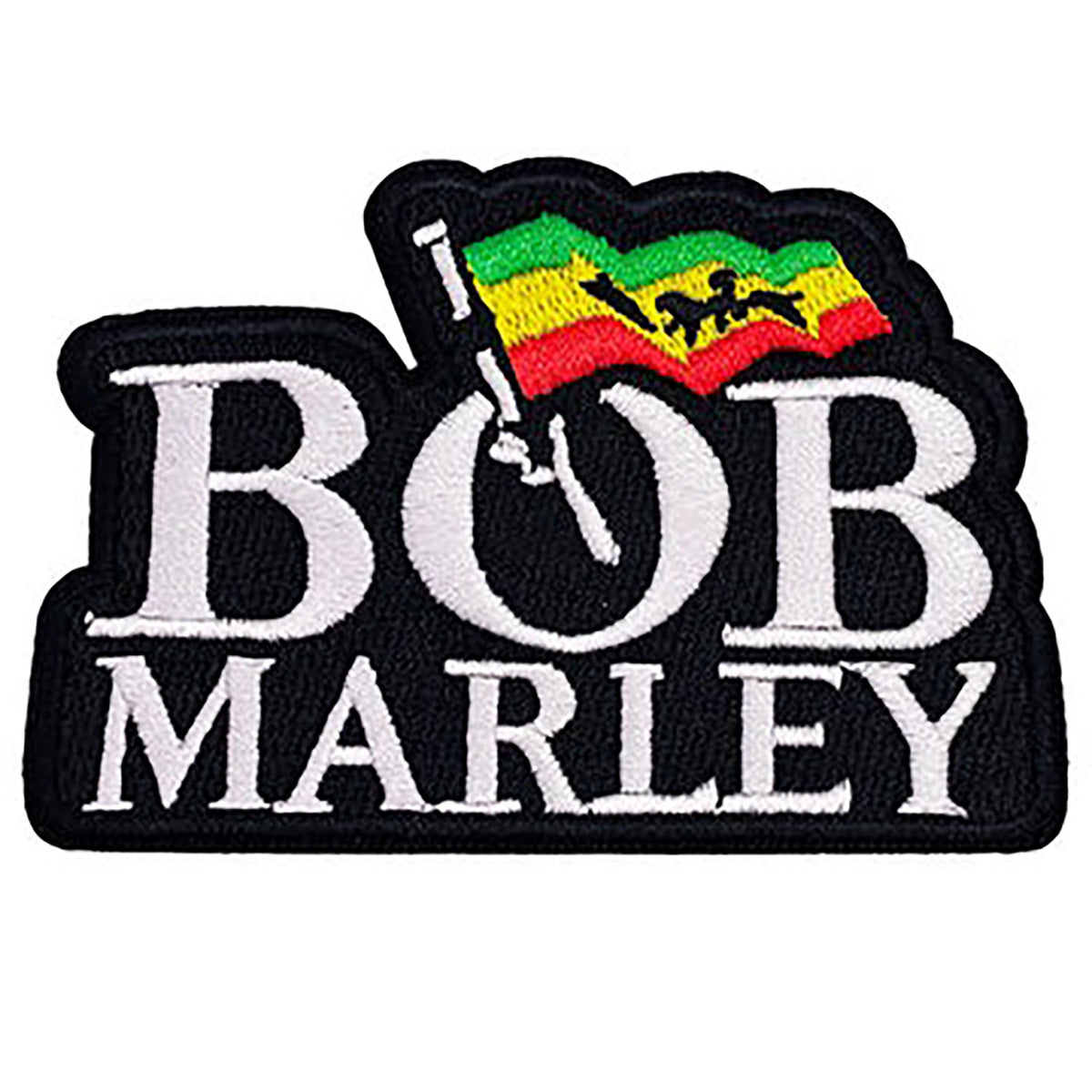 Bob Marley Logo Embroidered Patch Front