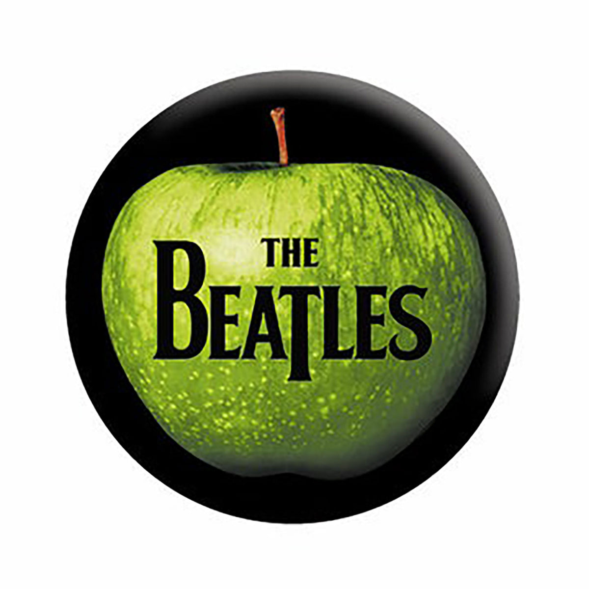 The Beatles Apple Logo Button Front