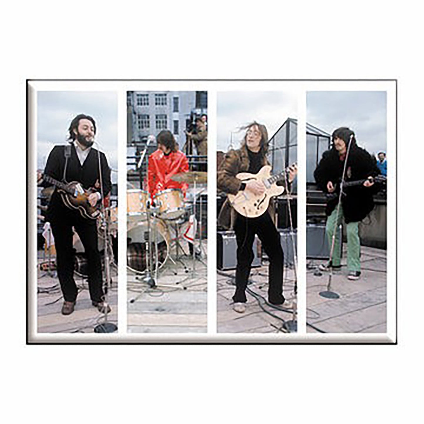 The Beatles Rooftop Performance Magnet Front