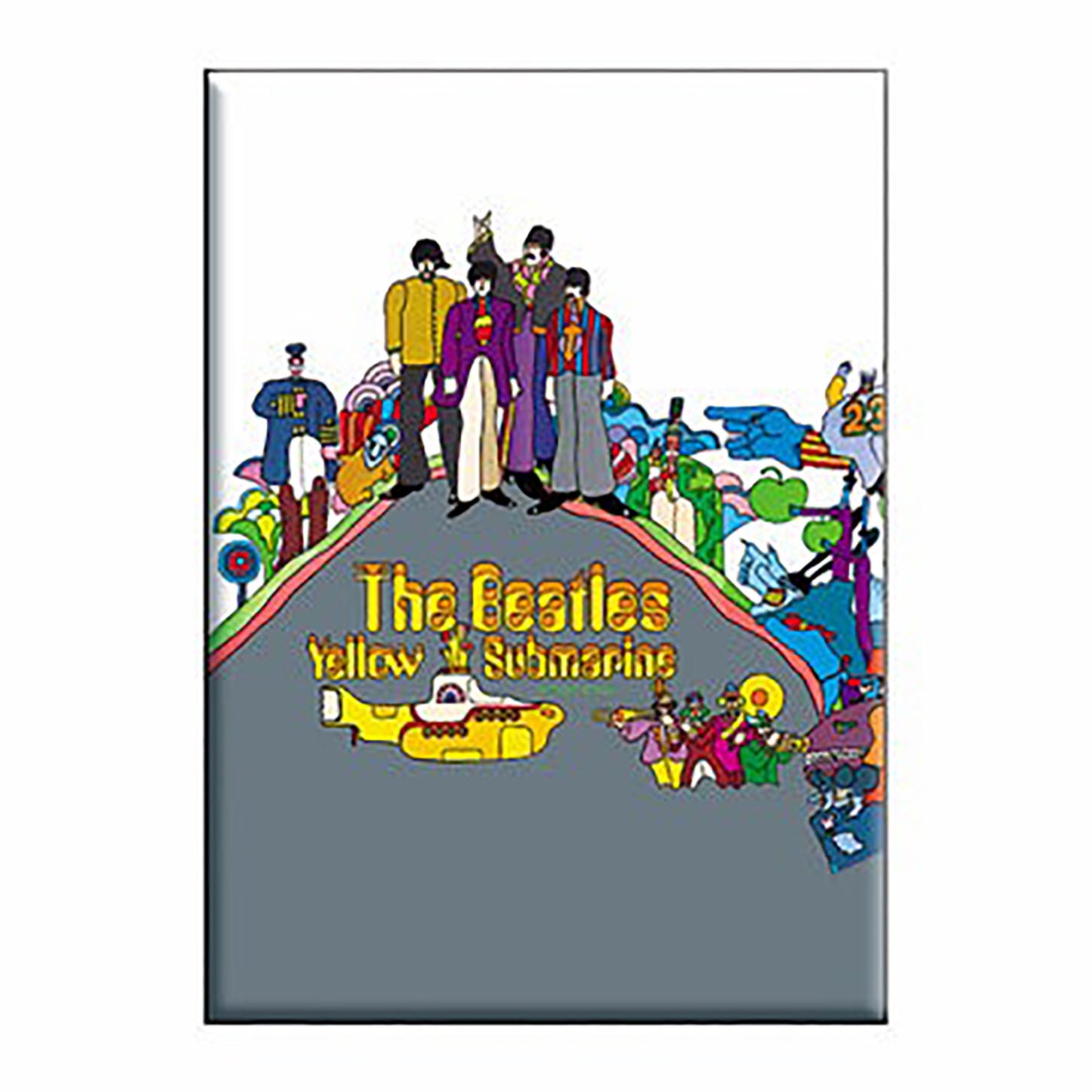 The Beatles Yellow Submarine Cover Magnet Front