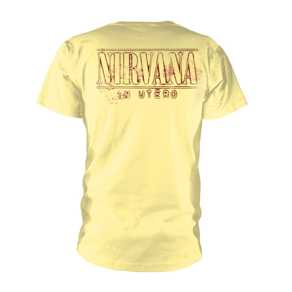 Nirvana In Utero F&b Men (yellow) T-shirt Back
