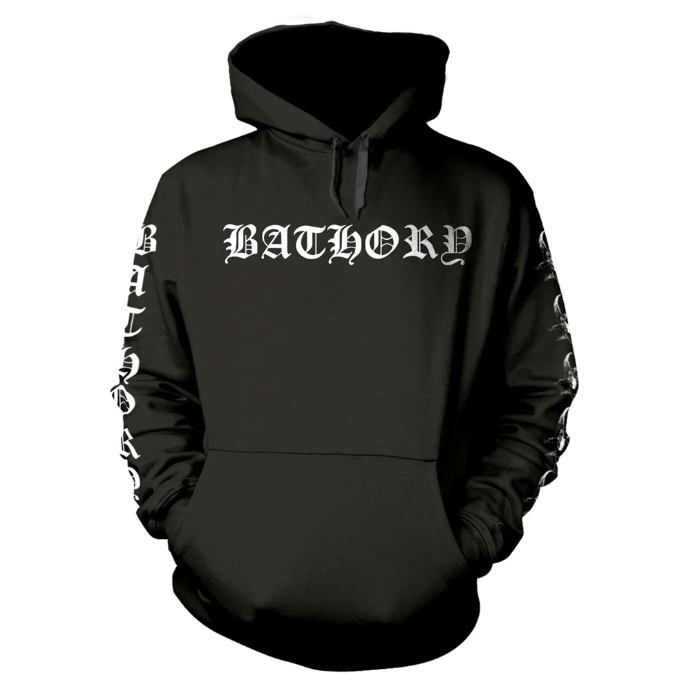 Bathory Logo Hooded Sweatshirt Front