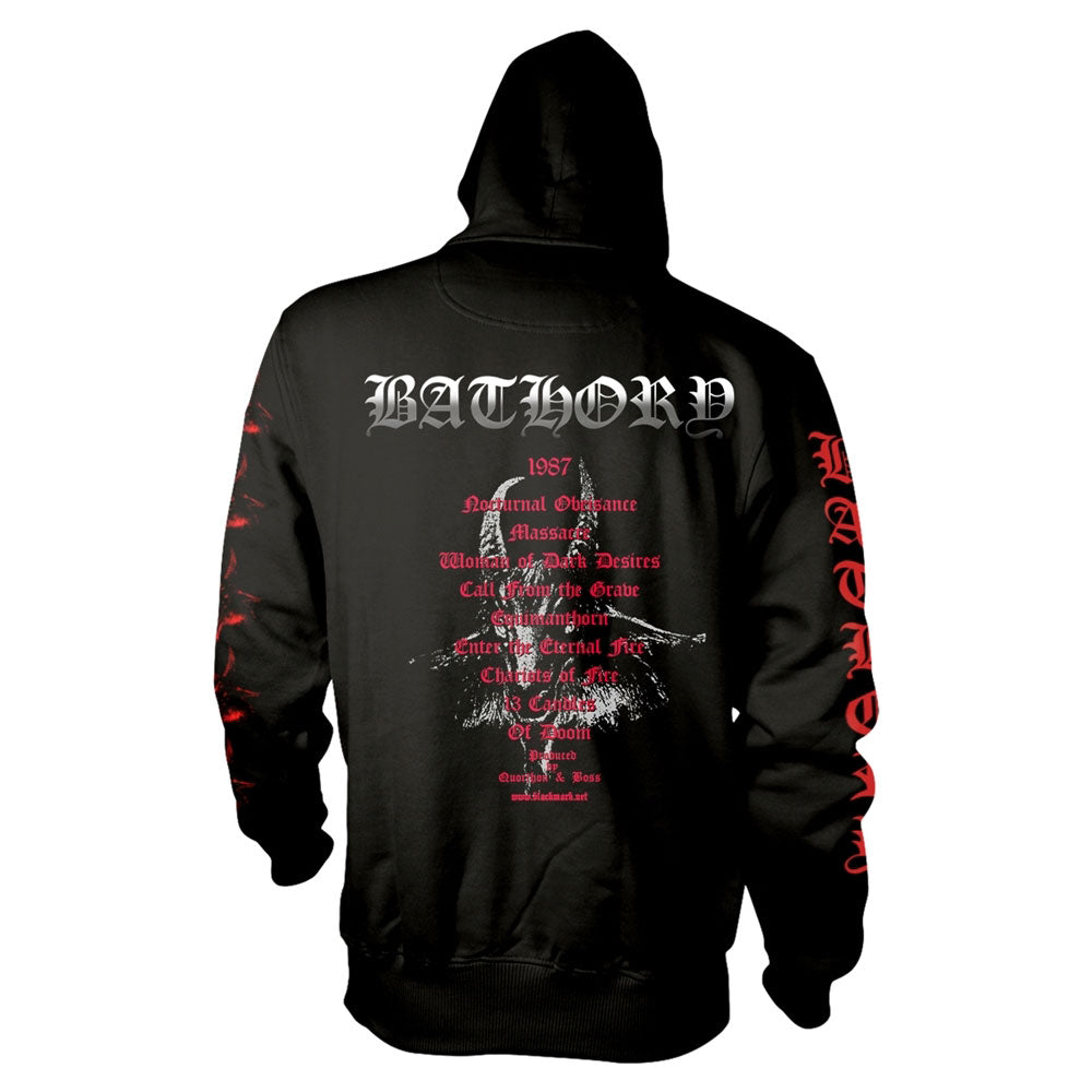 Bathory Under The Sign Of The Black Mark Hooded Sweatshirt Back