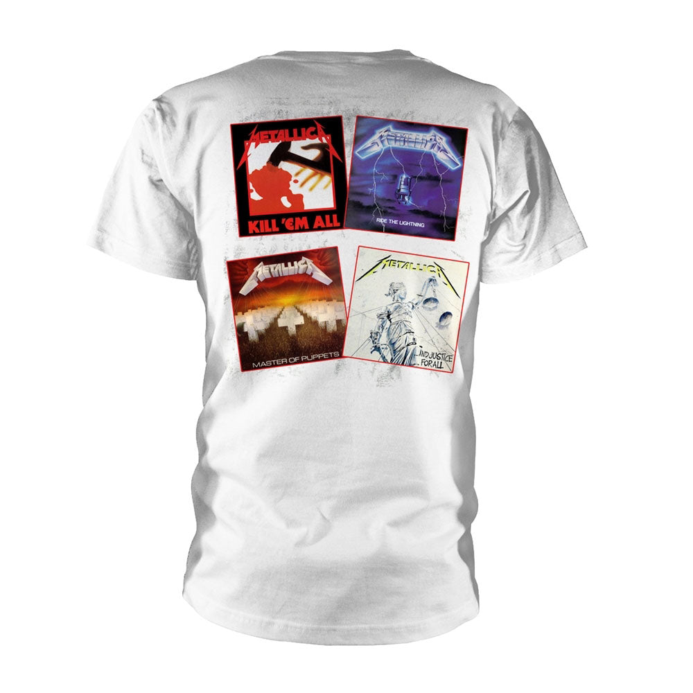 Metallica Faces First Four Albums T-shirt Back