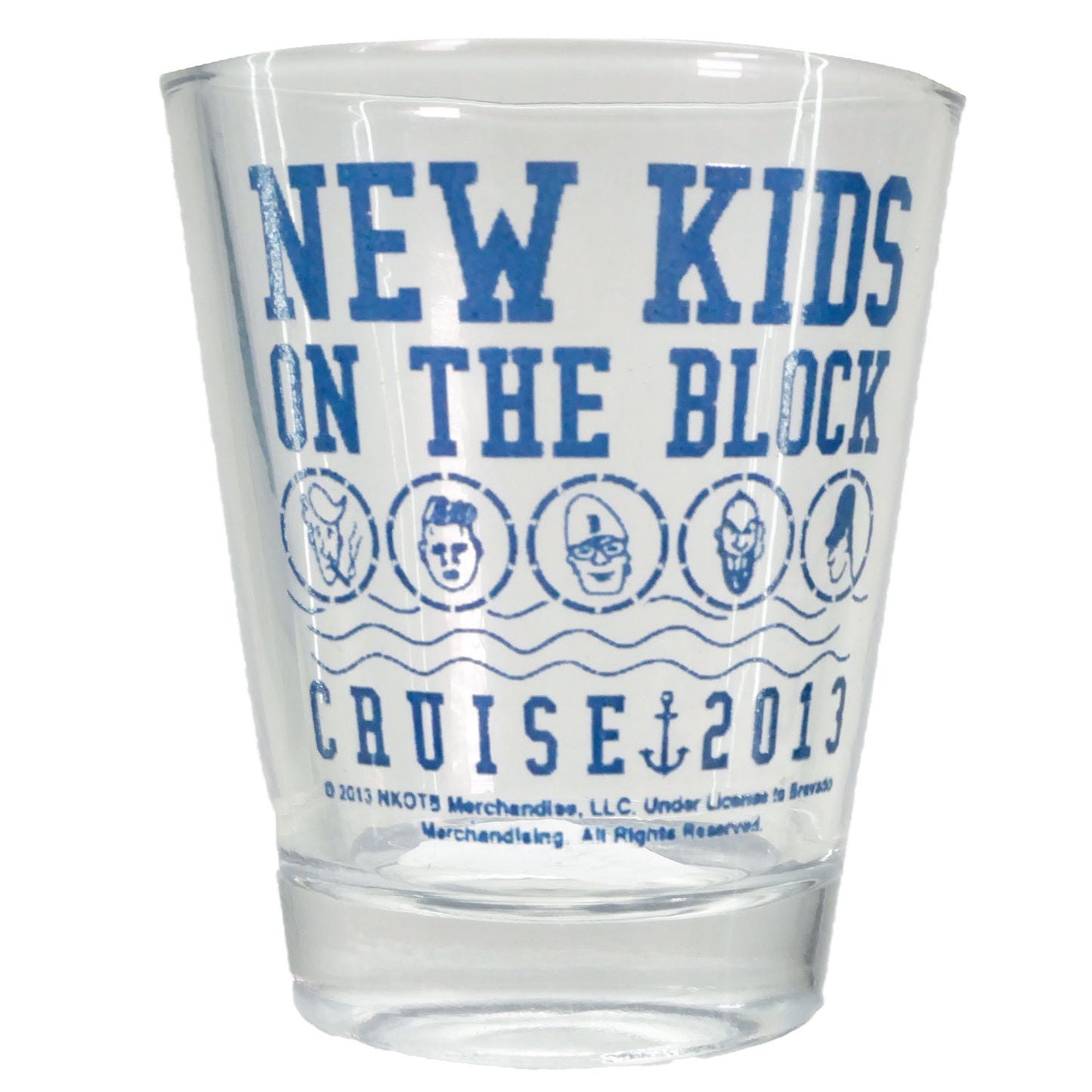 New Kids On The Block Cruise 2013 Shot Glass Front