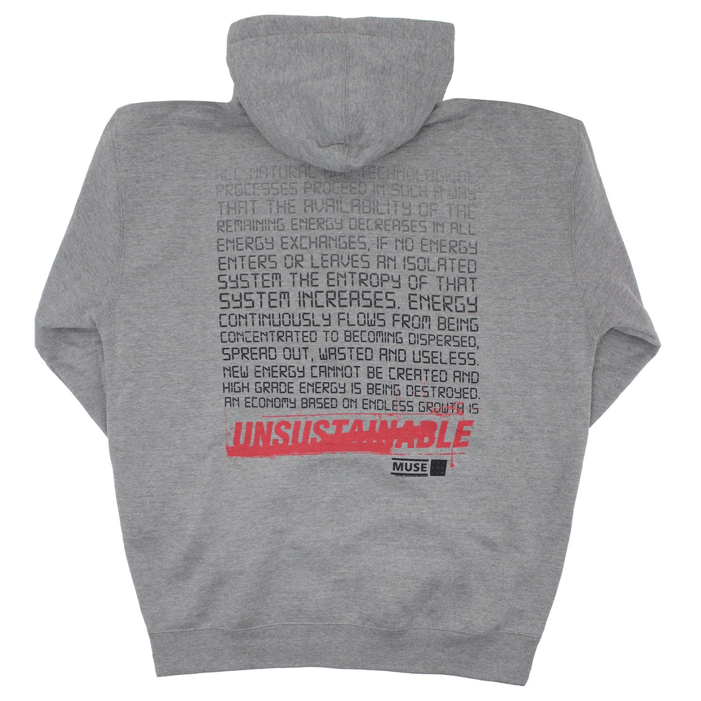 The Second Law Unsustainable Zippered Hooded Sweatshirt