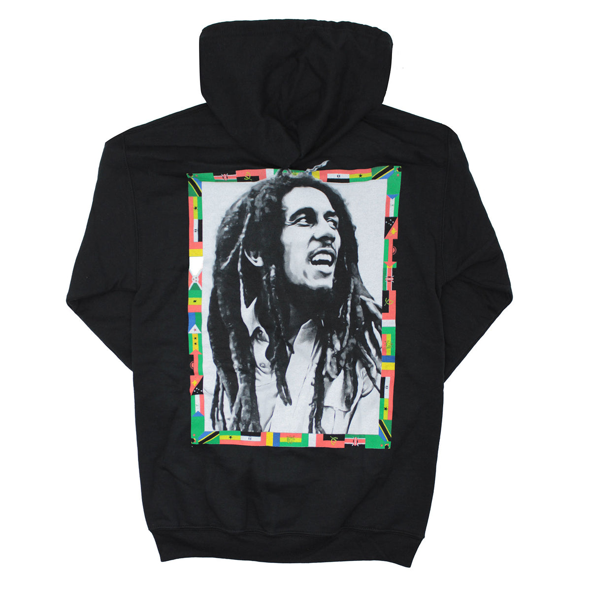 Bob Marley Survival Zippered Hooded Sweatshirt Back