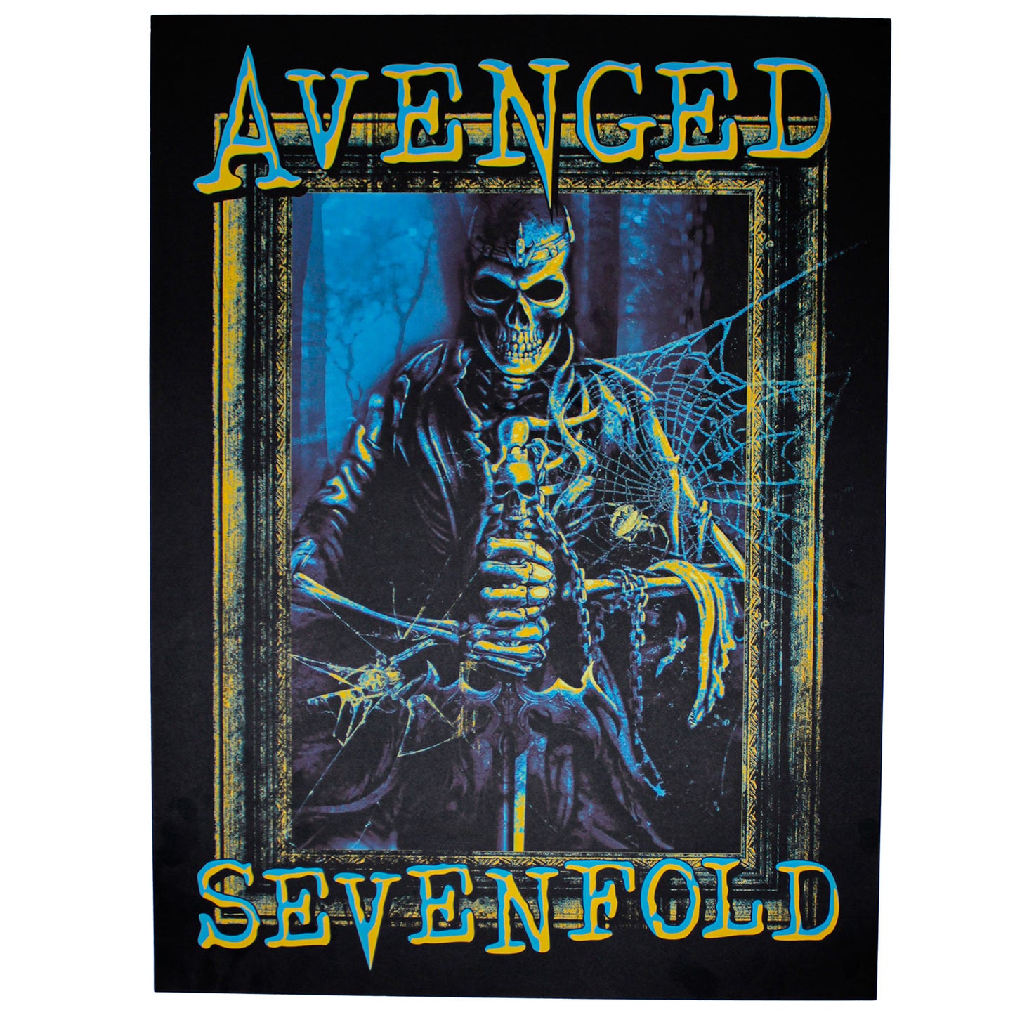 Avenged Sevenfold Hail To The King Skeleton Window Lithograph Concert Promo Poster Front