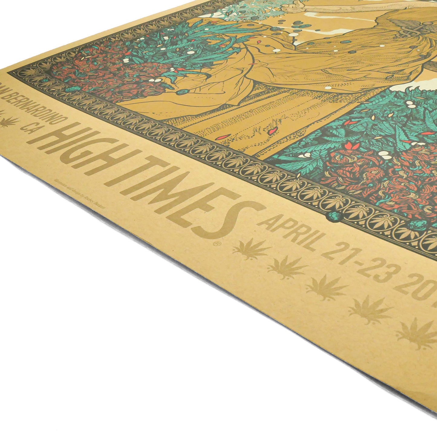 High Times Cannabis Cup San Bernardino 17 by Richey Beckett (Regular Edition) Limited Screenprint Back
