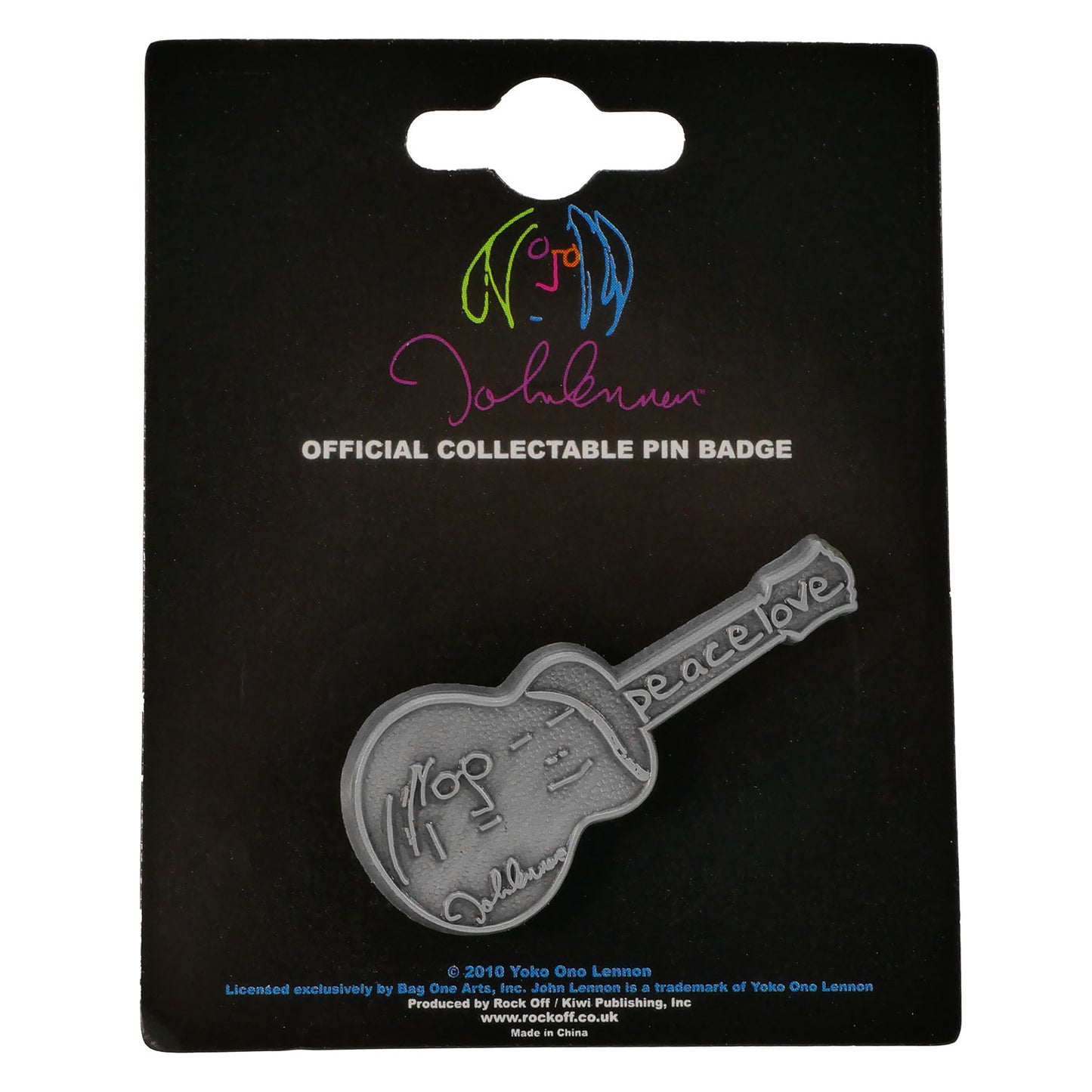 Peace & Love Pewter Pin Badge