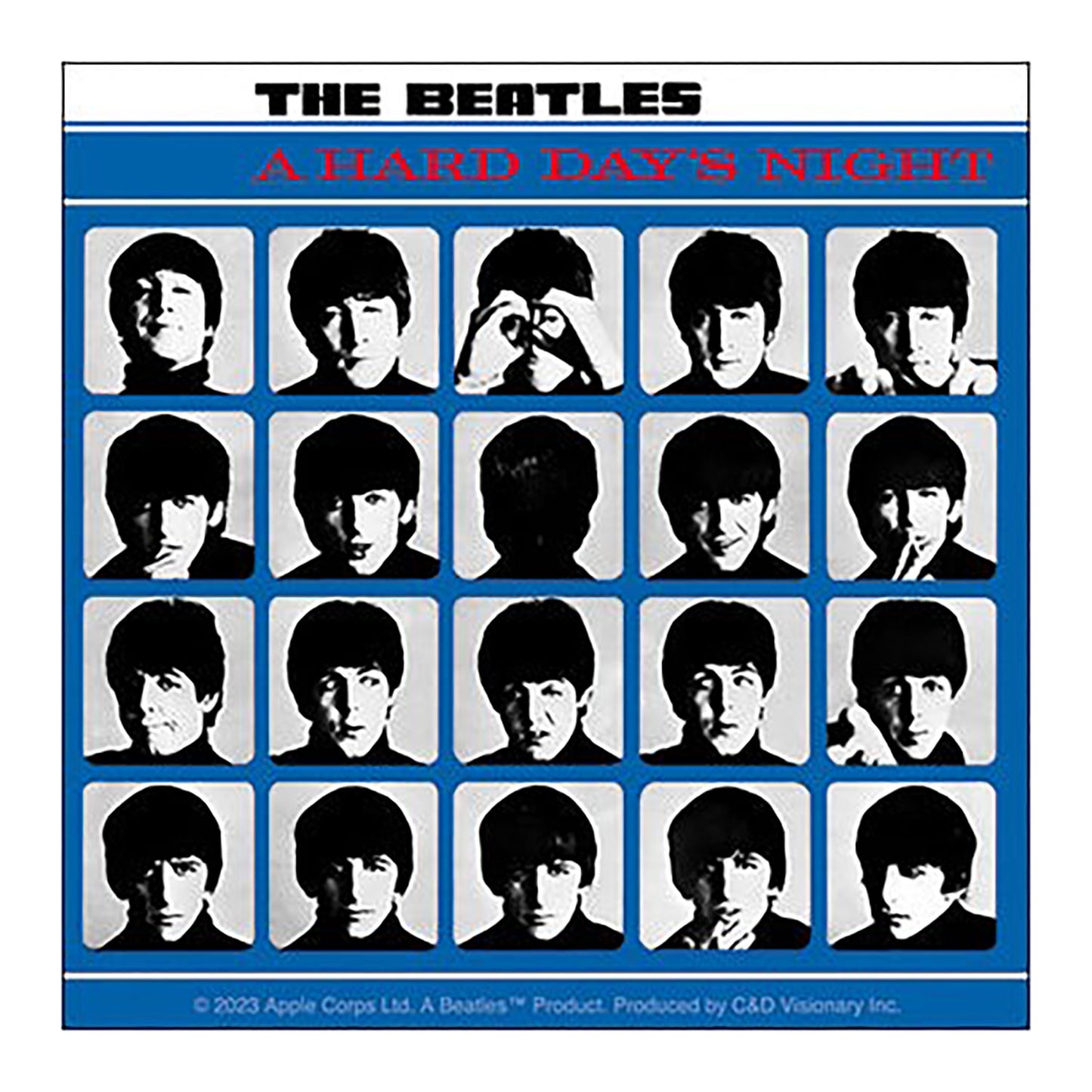 The Beatles A Hard Day's Night Sticker Front