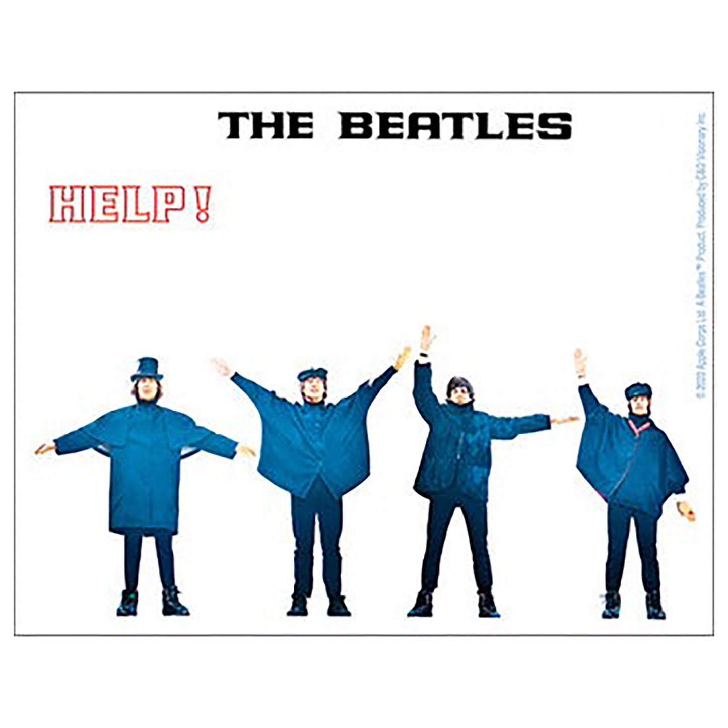 The Beatles Help! Album Sticker Front