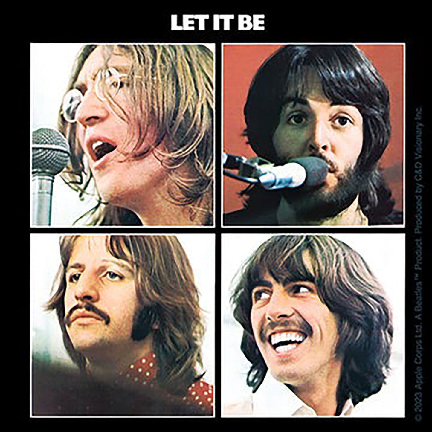 The Beatles Let It Be Sticker Front