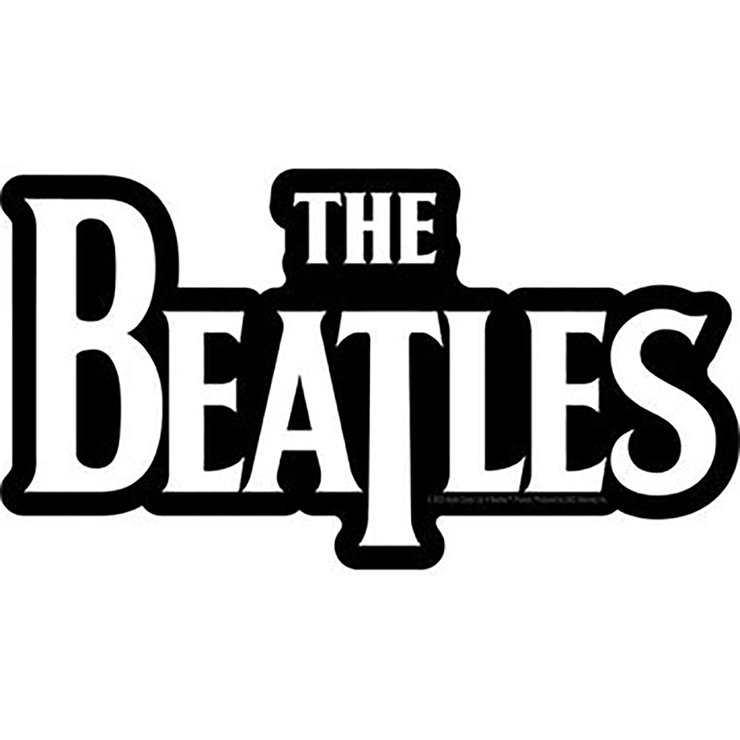 The Beatles Name Logo Sticker Front
