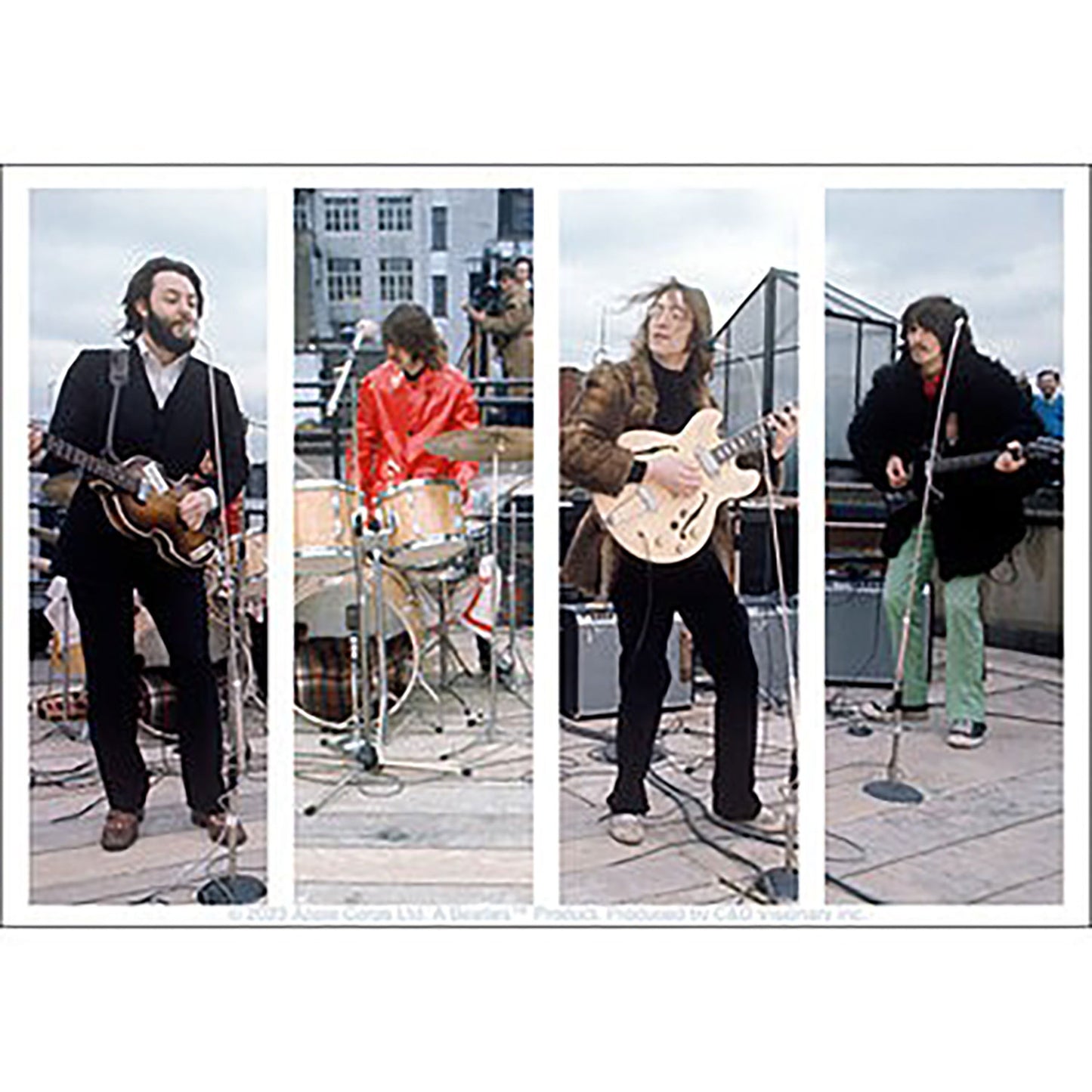 The Beatles Rooftop Performance Sticker Front