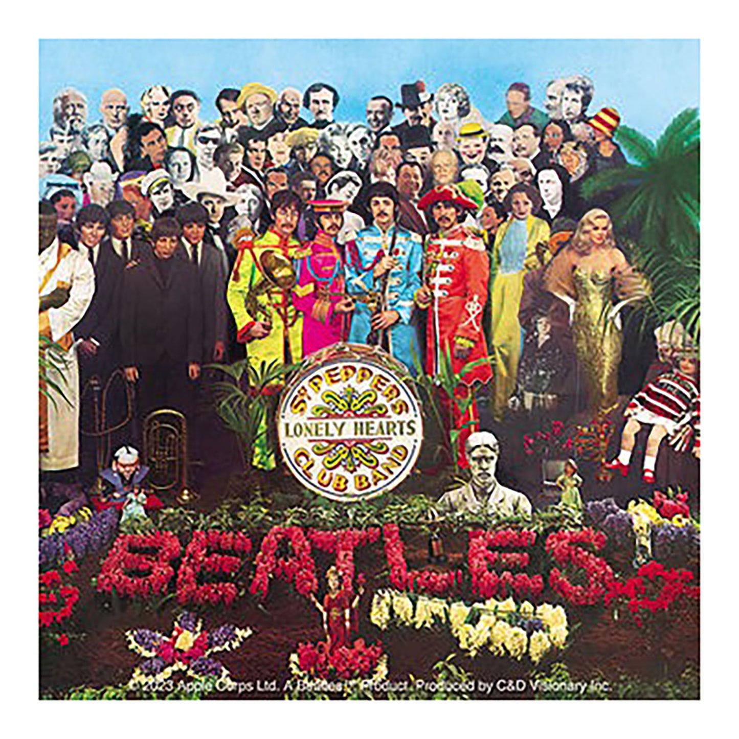 The Beatles Sgt Pepper Album Sticker Front