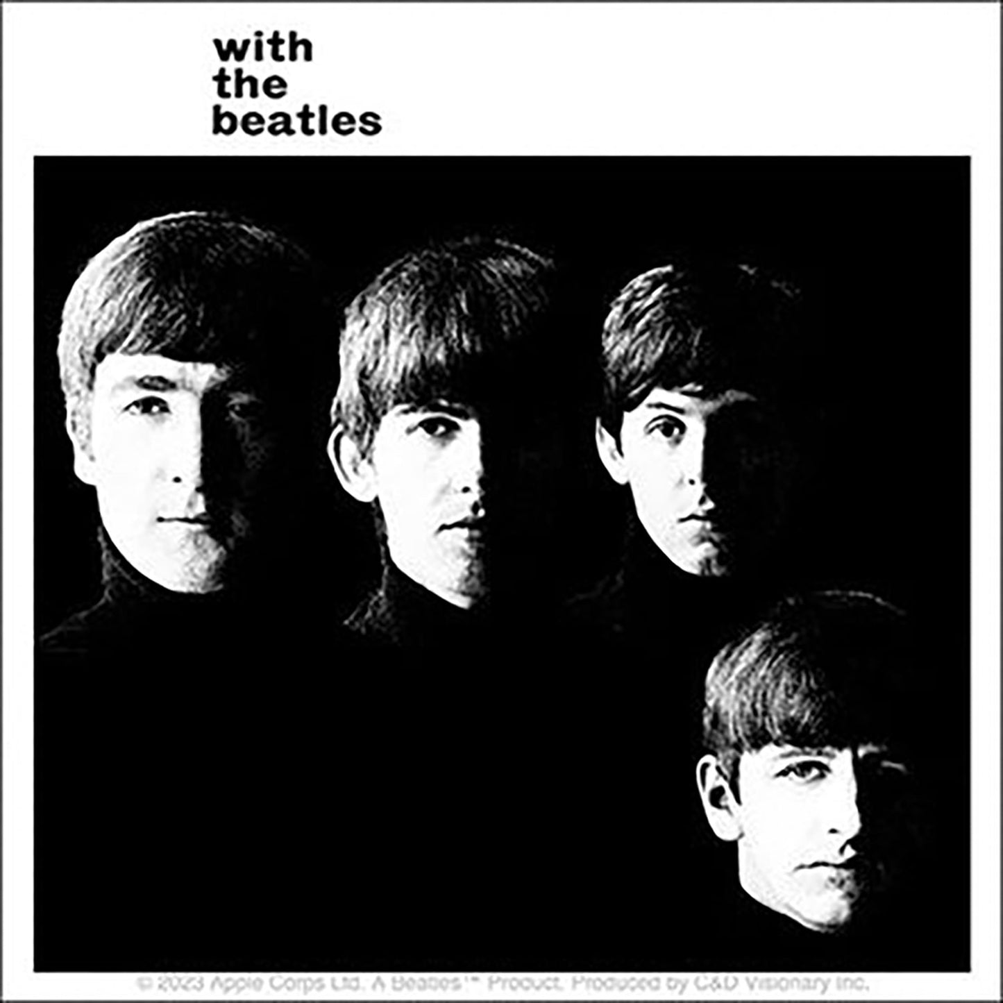 The Beatles With The Beatles Sticker Front