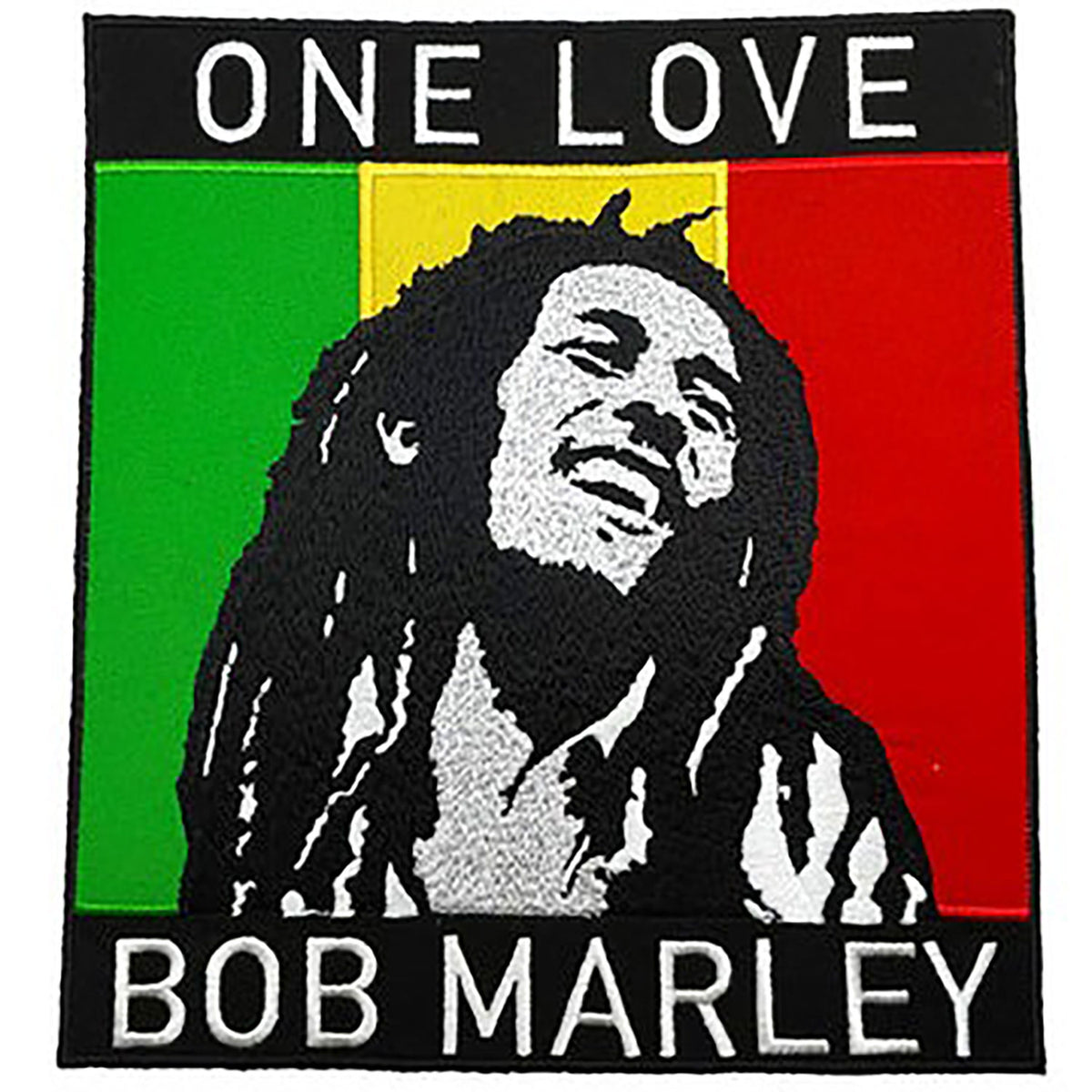 Bob Marley One Love Back Patch Front