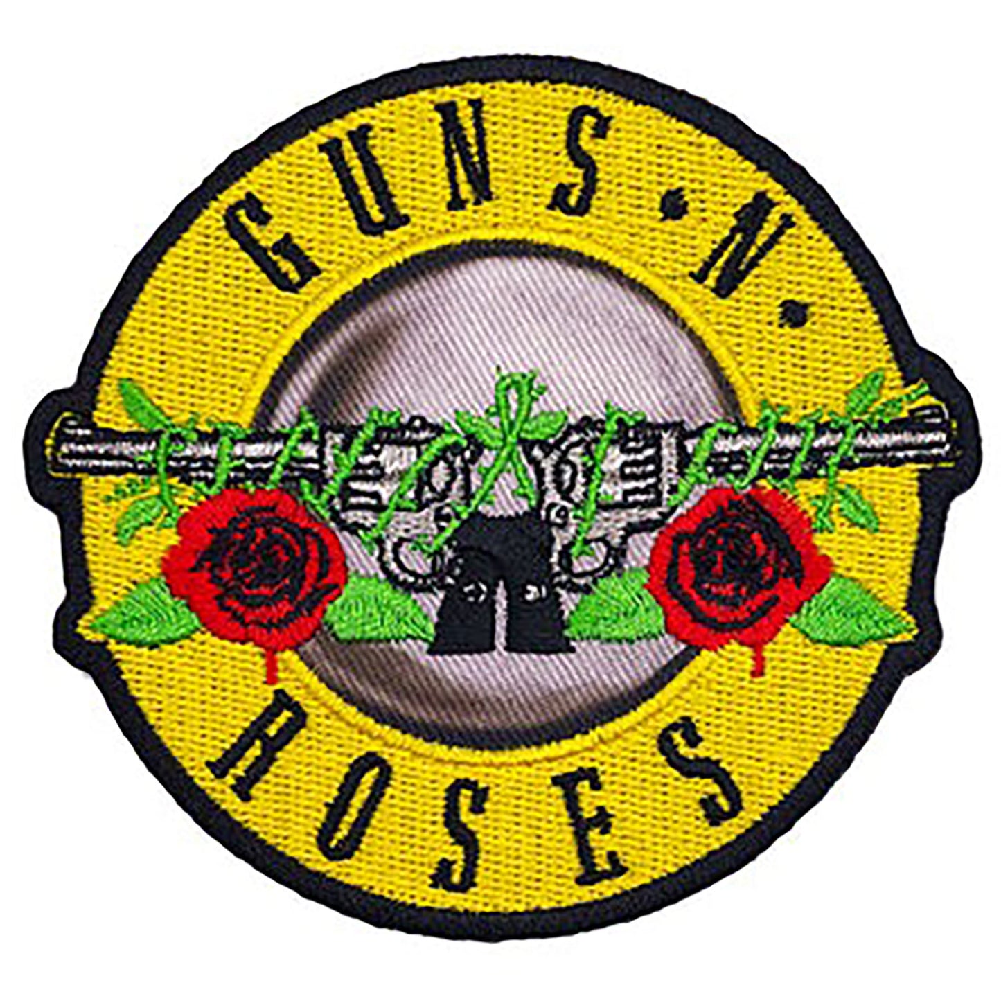 Guns N Roses Bullet Embroidered Patch Front