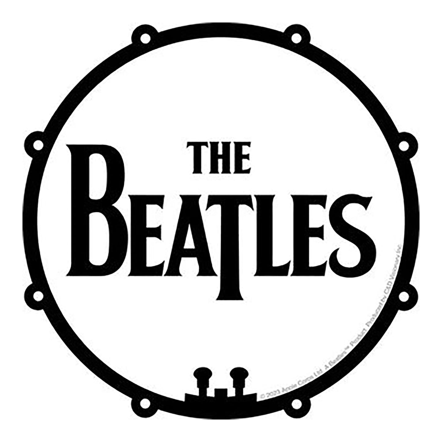 The Beatles Bass Drum Logo Sticker Front