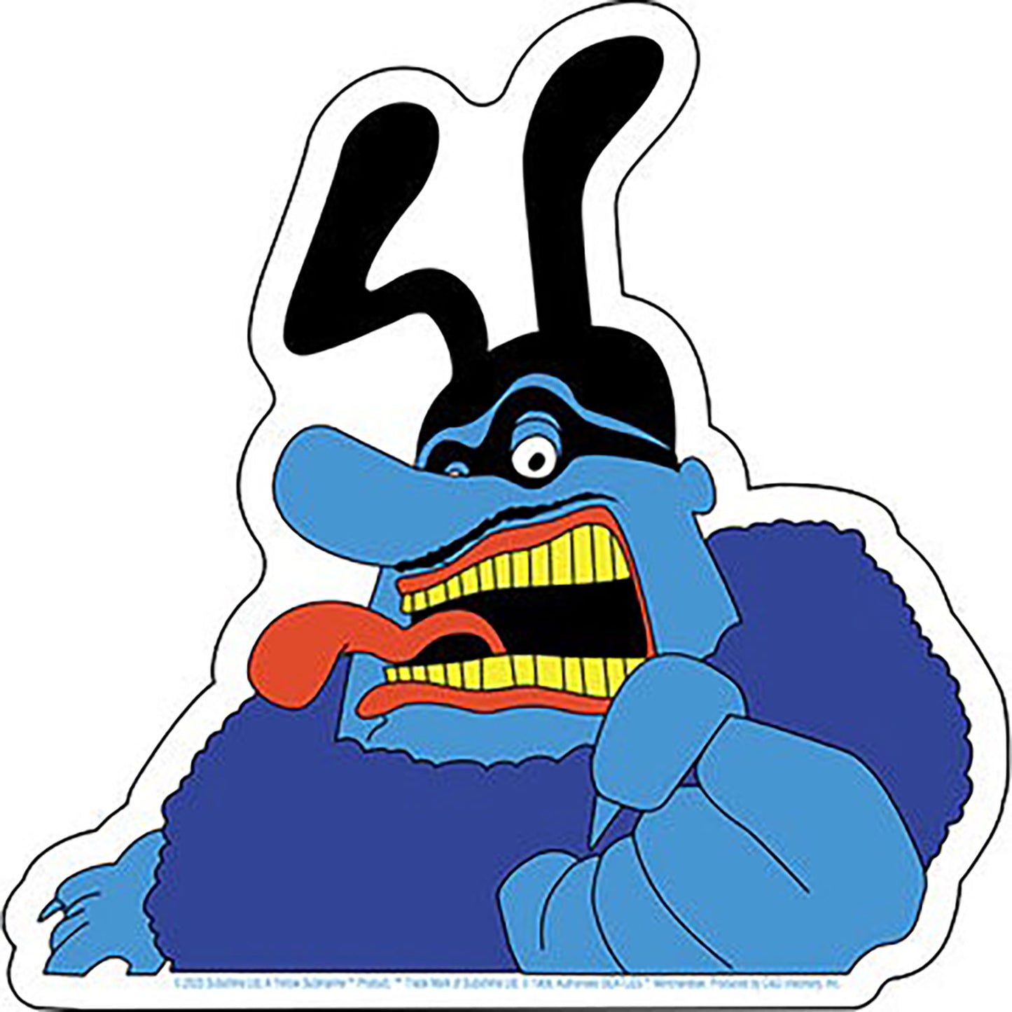 The Beatles Yellow Submarine Blue Meanie Sticker Front