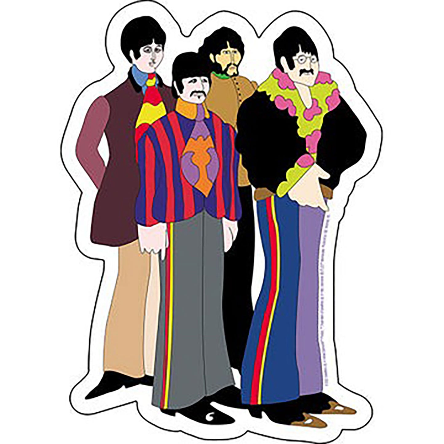 The Beatles Yellow Submarine The Beatles Sticker Front