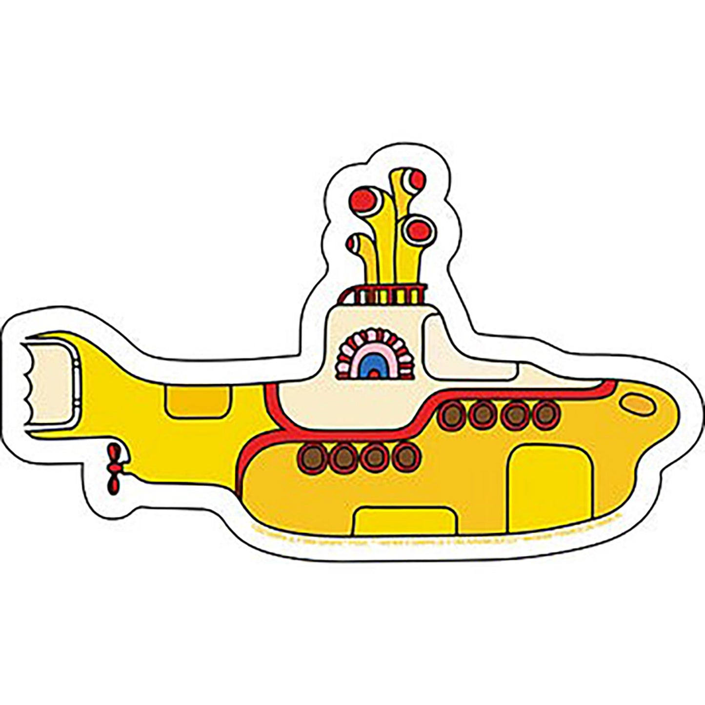 The Beatles Yellow Submarine Sticker Front