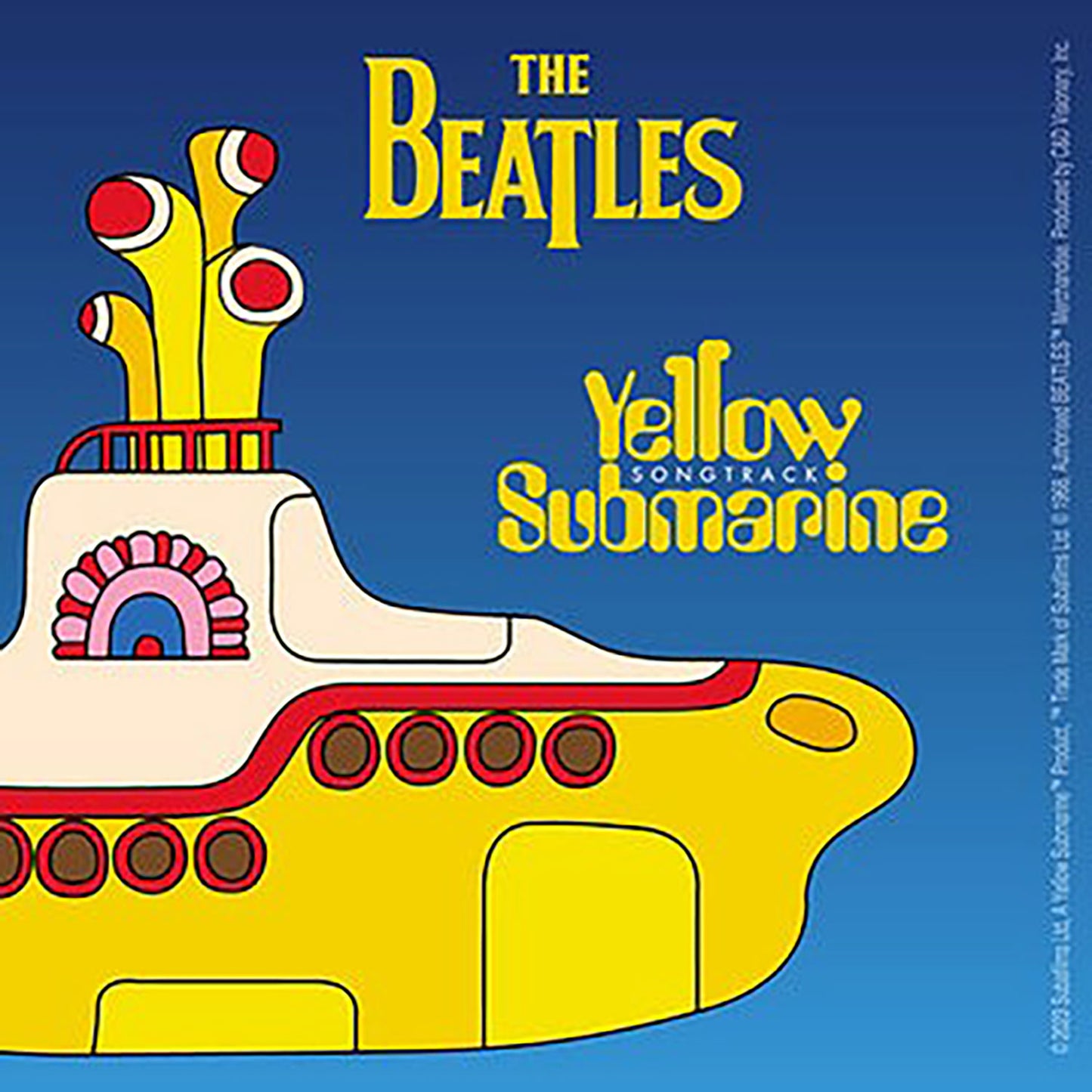 The Beatles Yellow Submarine Songtrack Sticker Front