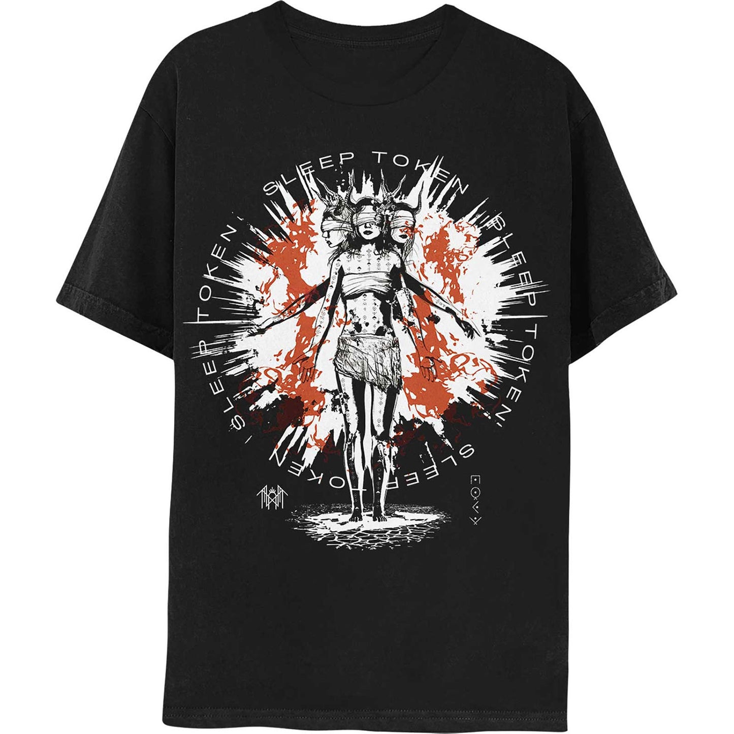 Sleep Token Rain Slim Fit T-shirt Front