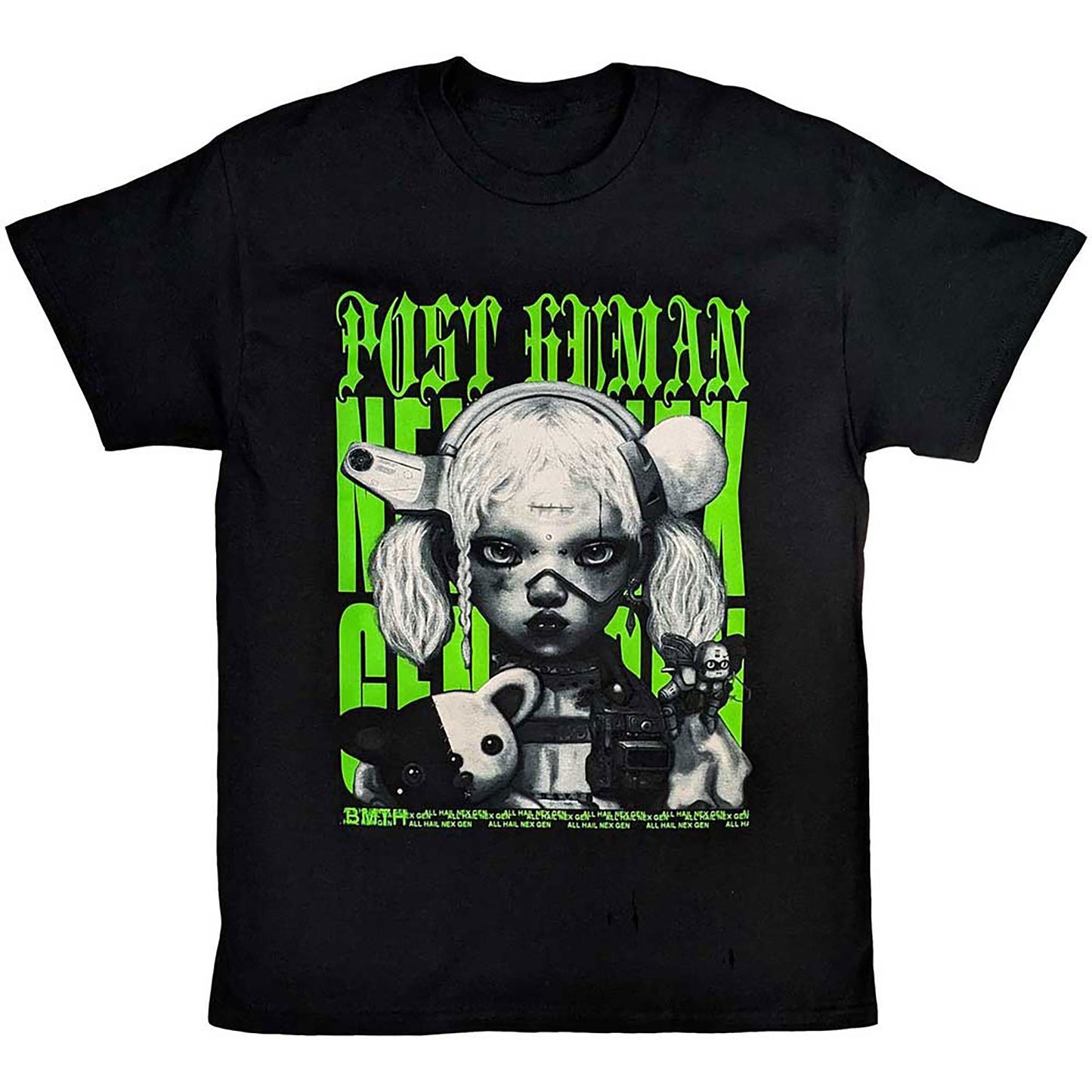 Bring Me The Horizon Green Nex Gen Slim Fit T-shirt Front
