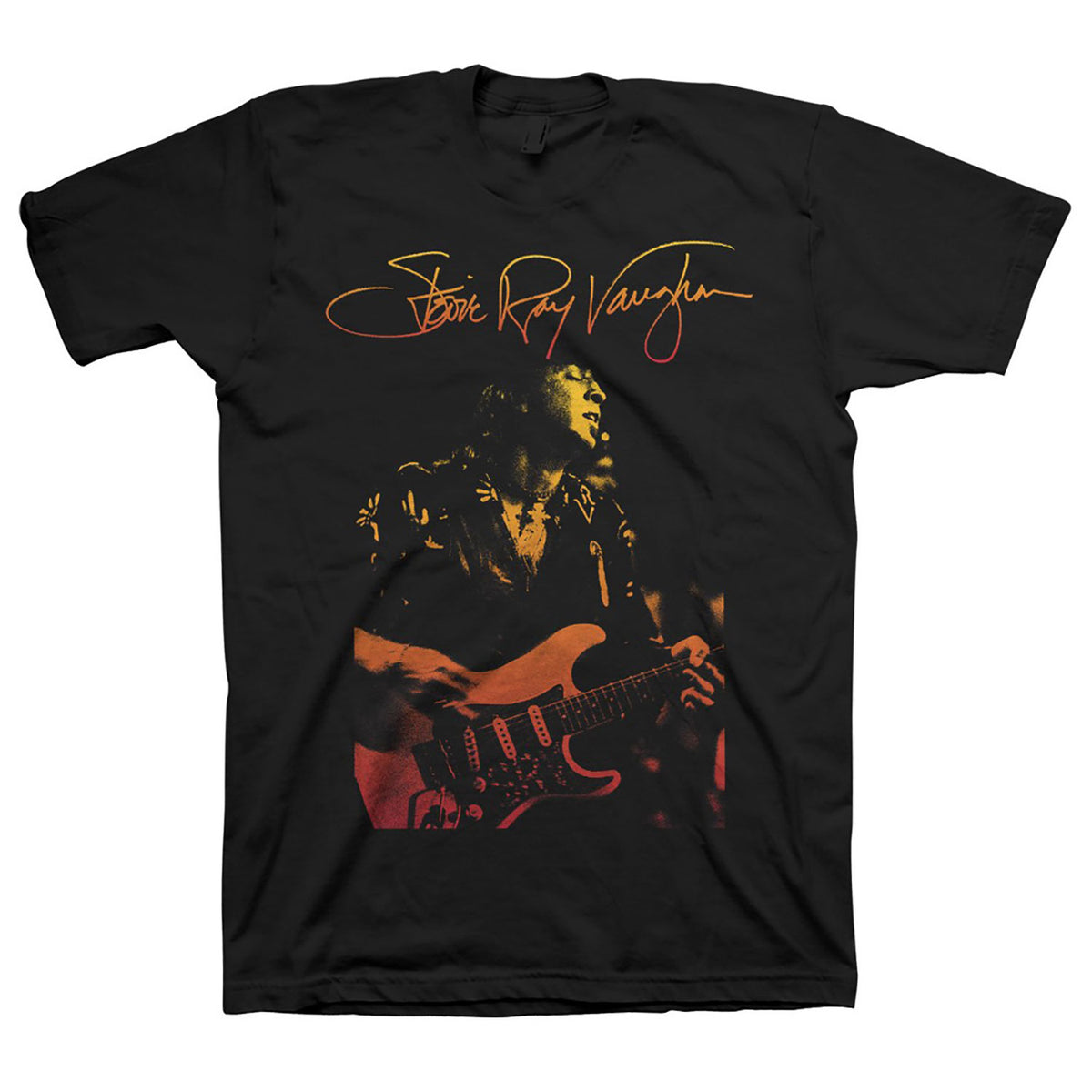 Stevie Ray Vaughn Signature T-shirt Front