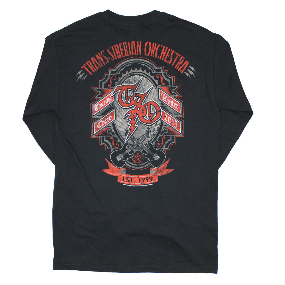 Trans-Siberian Orchestra Touring Crew 2013 Long Sleeve Back