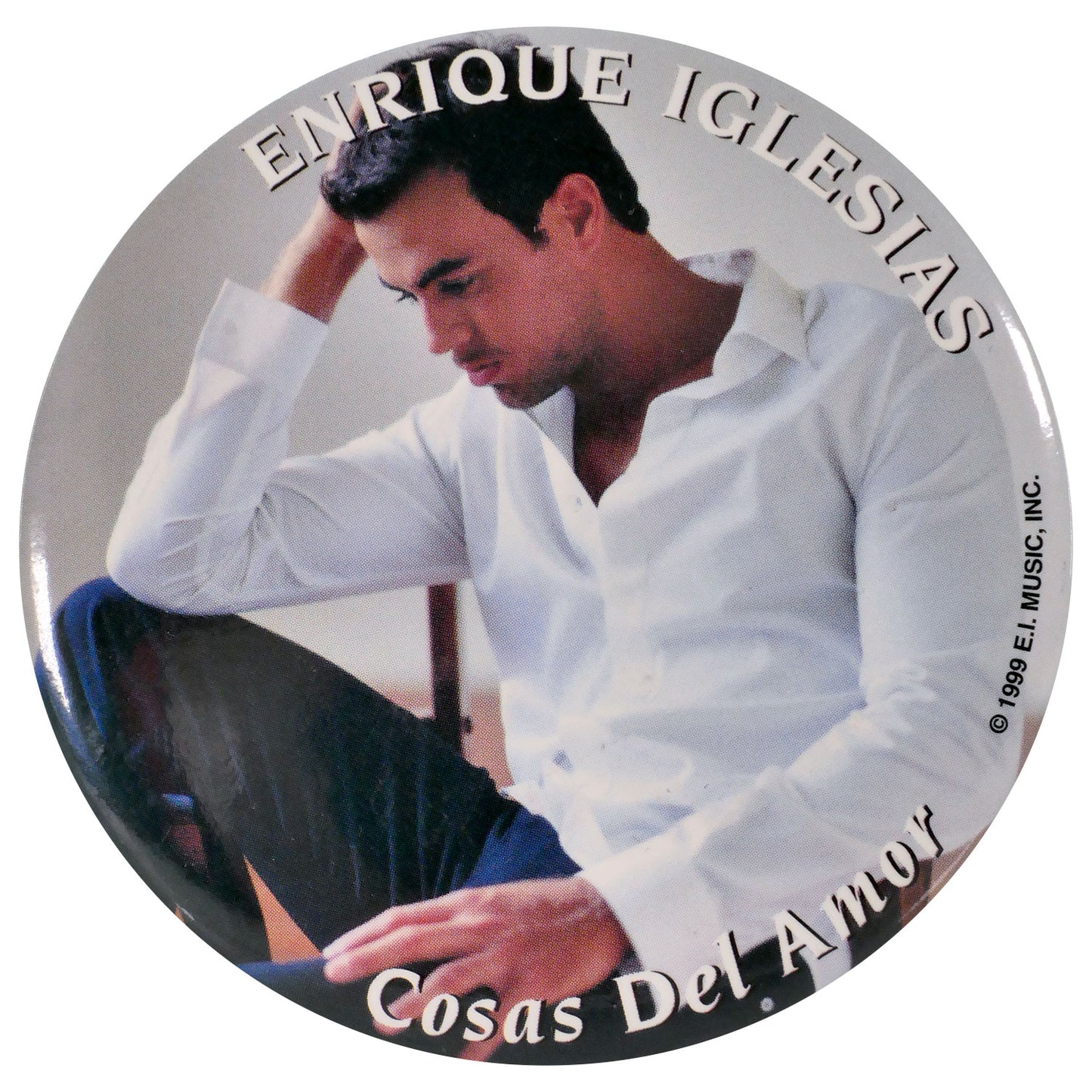 Enrique Iglesias Color Photo Button Button Front