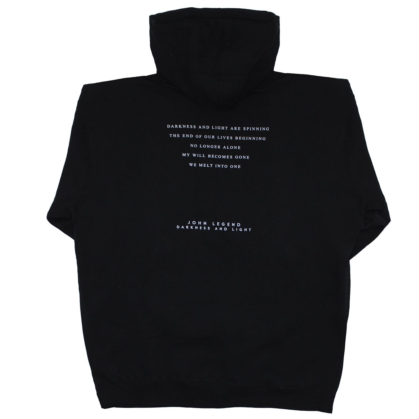 John Legend Darkness And Light Hooded Sweatshirt Back