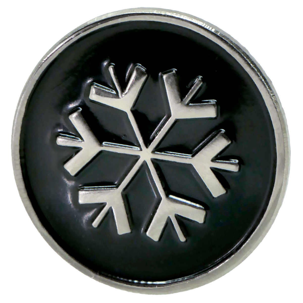 Snow Patrol Snowflake Pewter Pin Badge Front