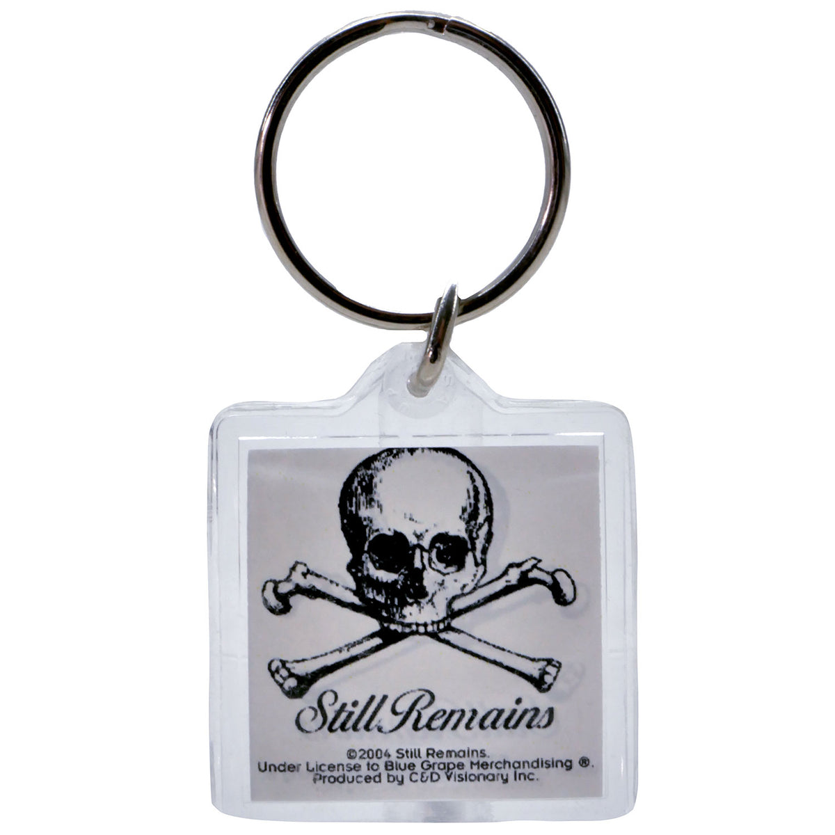Still Remains Skull & Crossbones Logo Plastic Key Chain Front
