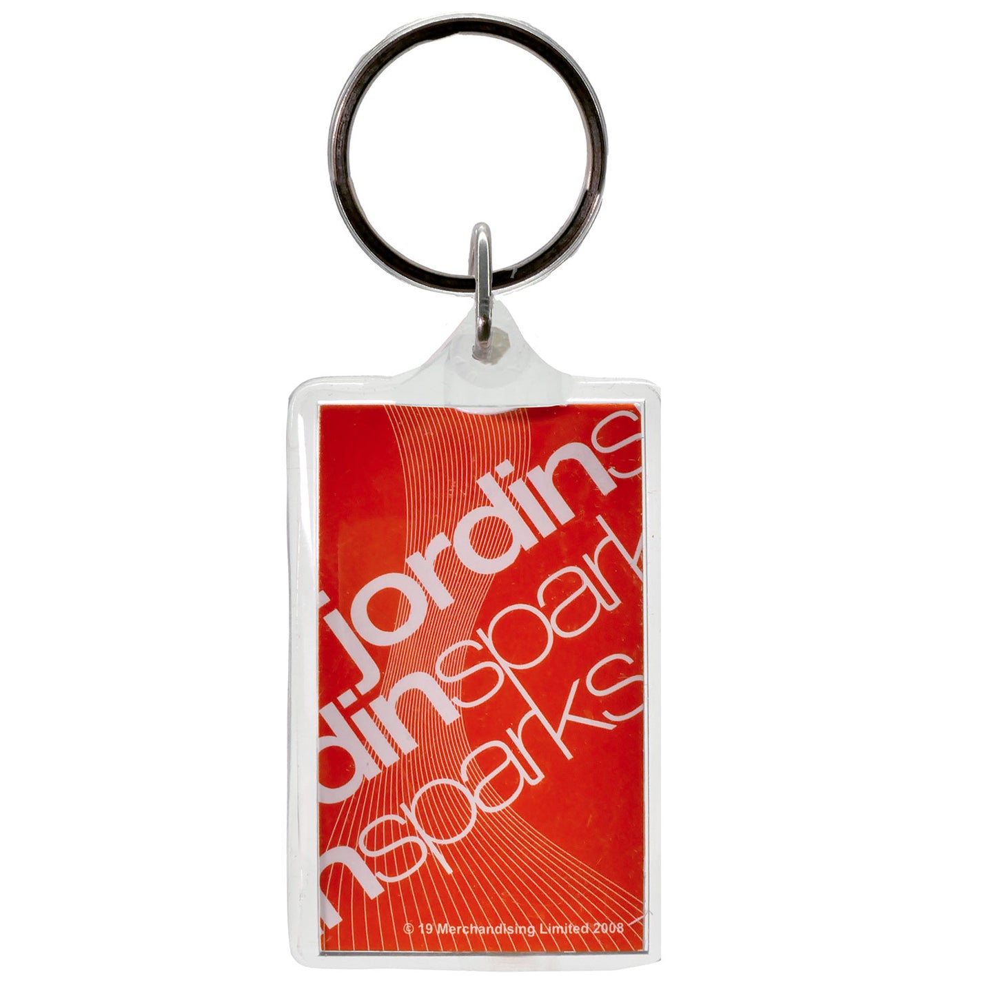 Jordin Sparks Stacked Logos Plastic Key Chain Back
