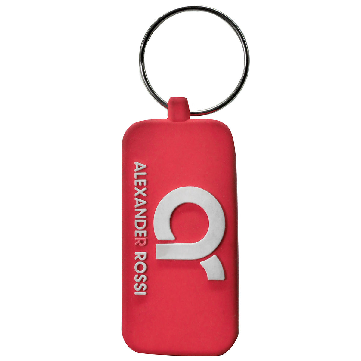 Alexander Rossi Manor Logo Rubber Keychain Rubber Key Chain Back