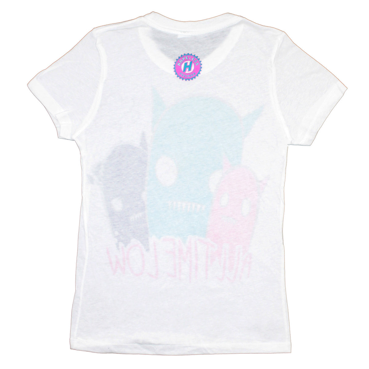 All Time Low Cartoon Monsters Art Junior Top Back