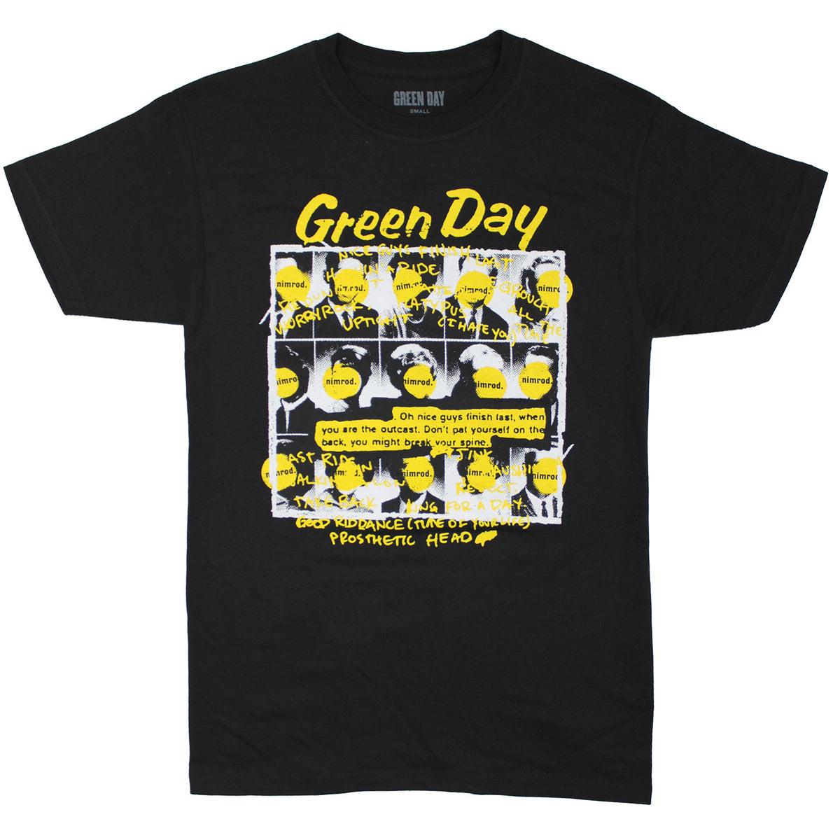 Green Day Nimrod T-shirt Front