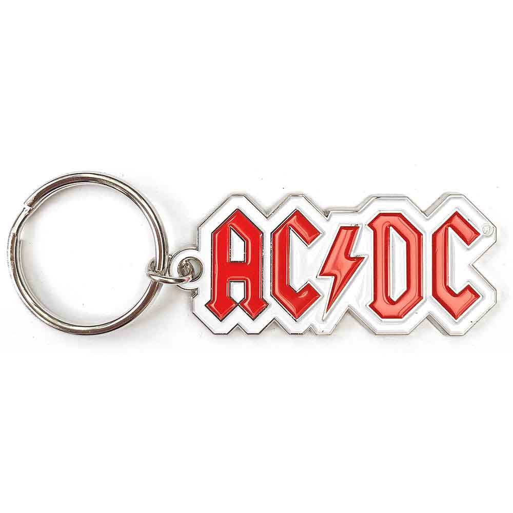 AC/DC Logo Metal Key Chain Front