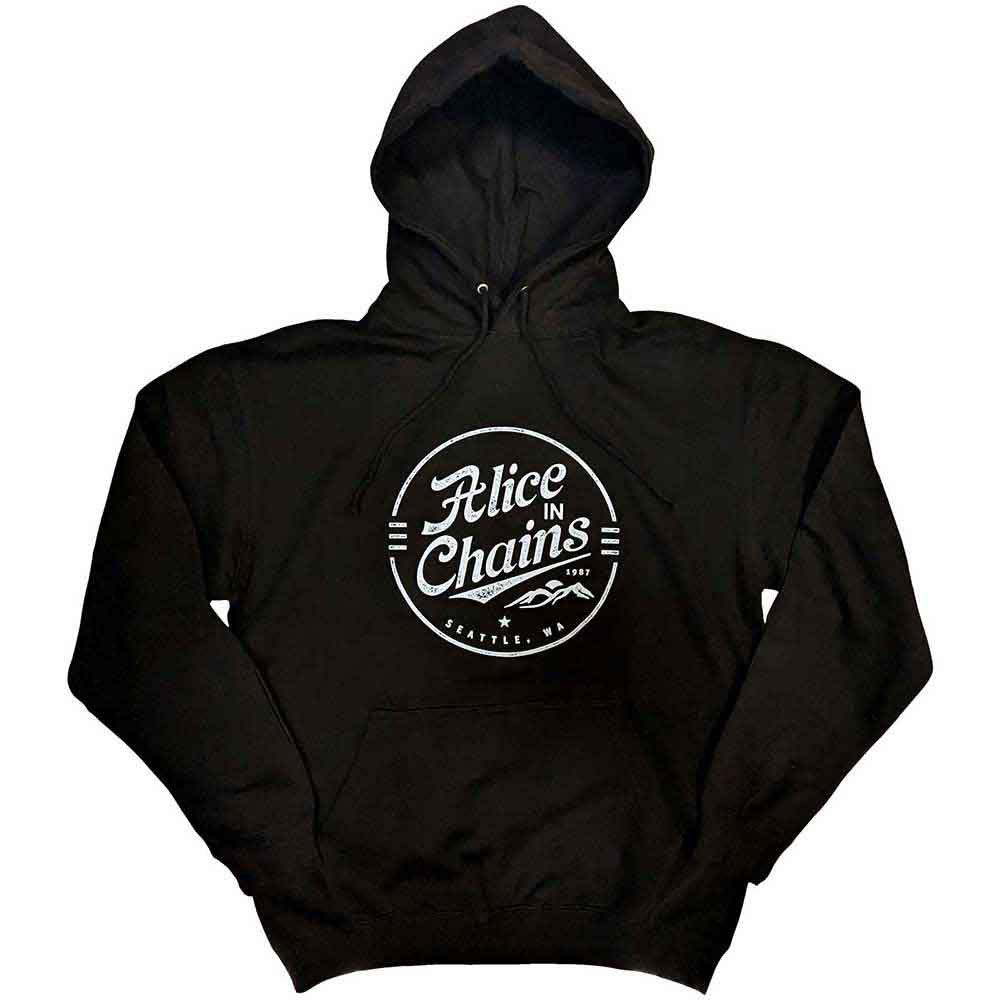 Alice In Chains Circle Emblem Hooded Sweatshirt Front