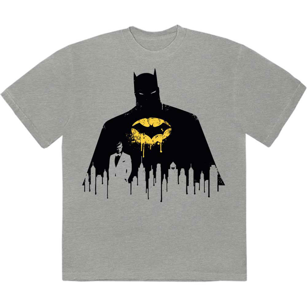DC Comics Batman Silhouette Drip T-shirt Front