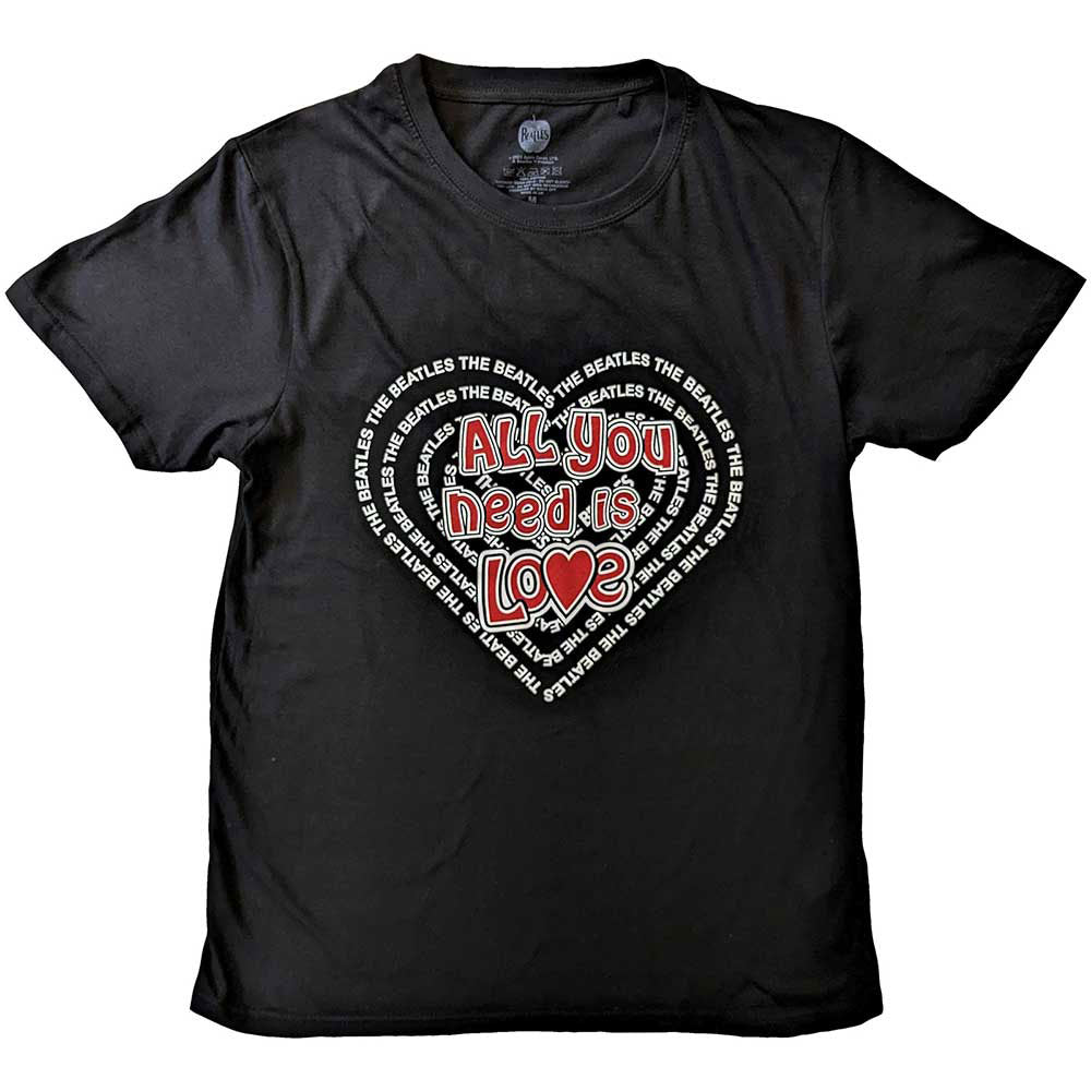 Beatles All You Need Is Love Heart T-shirt Front