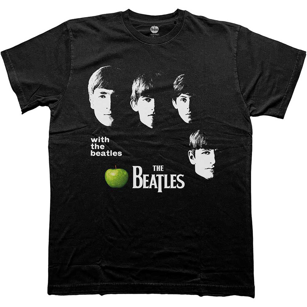 With The Beatles Apple T-shirt Front