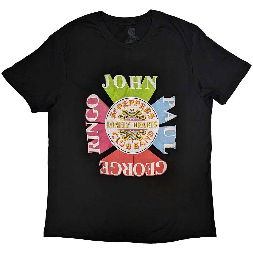 Beatles Sgt Pepper Drum & Names T-shirt Front