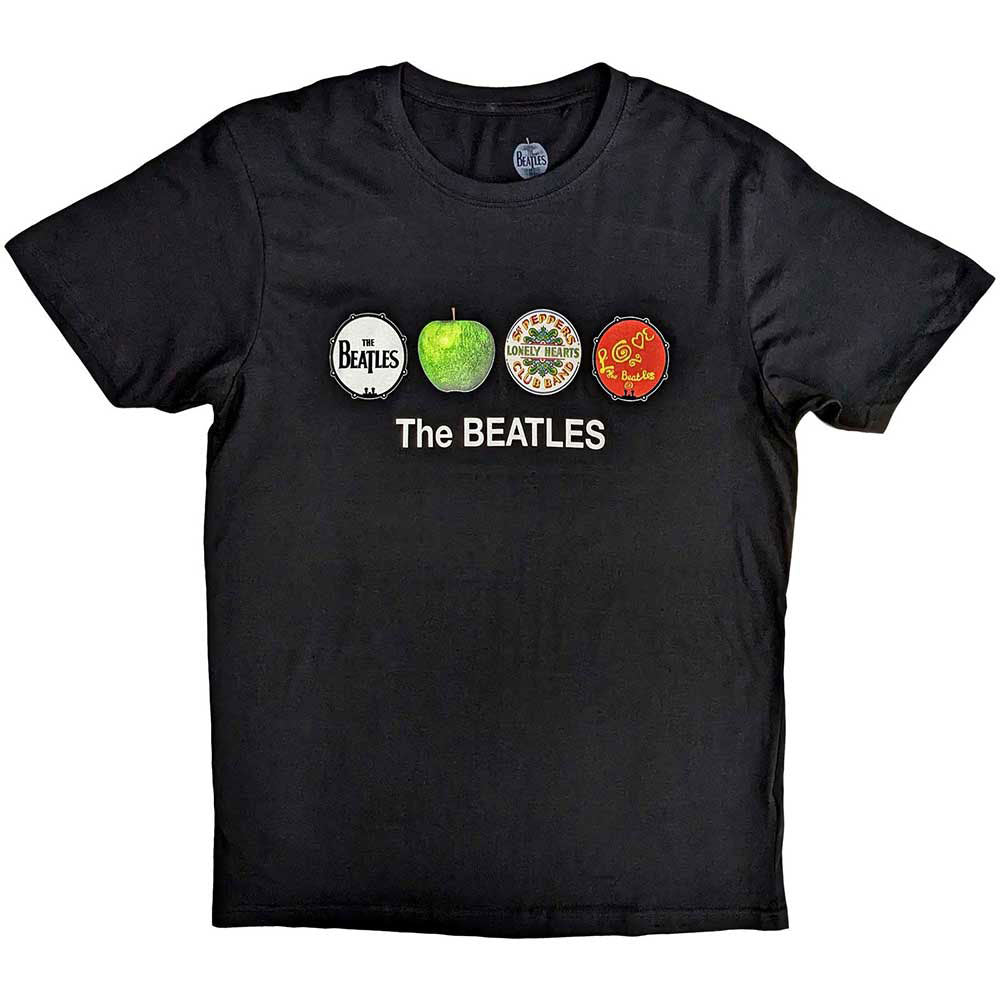 Beatles Apple & Drums T-shirt Front